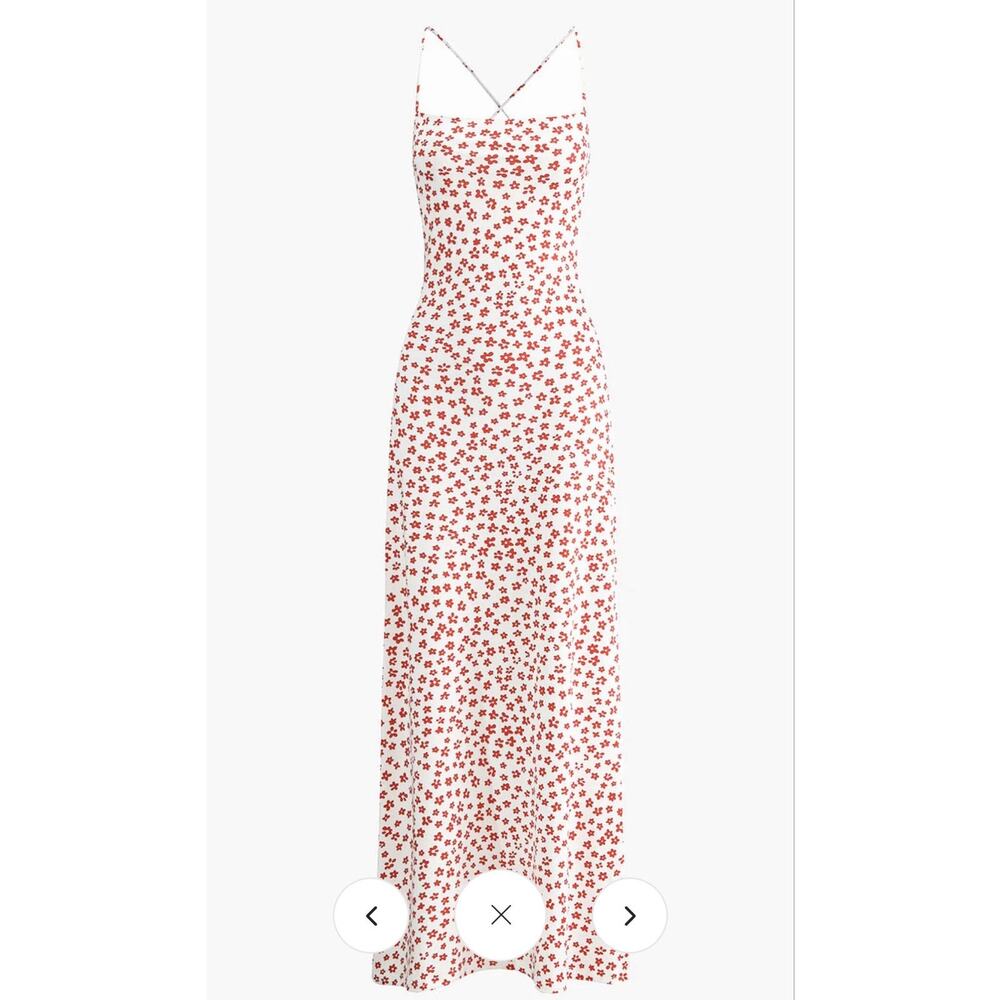Commense Spaghetti‑Strap Floral Maxi Dress — Size Small